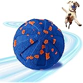 JUBBPDX Interactive Dog Ball - Smart Dog Toy for Small & Medium & Large Dogs, Automatic Moving, Rotating & Bouncing, E-TPU Material, Interactive Dog Toys for Aggressive Chewers (Blue)