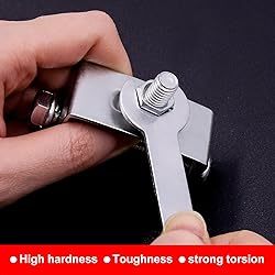 YnGia 12PCS Single Open Ended Wrench Set Silver