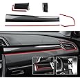 BRMYL Car Dashboard Panel Cover Decals for 2016-2021 Honda Civic 10th Gen Accessories ABS Carbon Fiber Stickers, Not for Sport/Hatchback/Touring