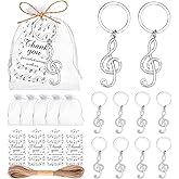 YKLIGTN 24Pack Rhinestone Musical Note Keychain Music Party Favor for Guests Music Stylish Gift for Music Lovers, Party Favors, Birthday Decor