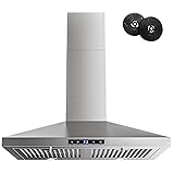 FIREGAS Range Hood 30 inch, Wall Mount Kitchen Hood