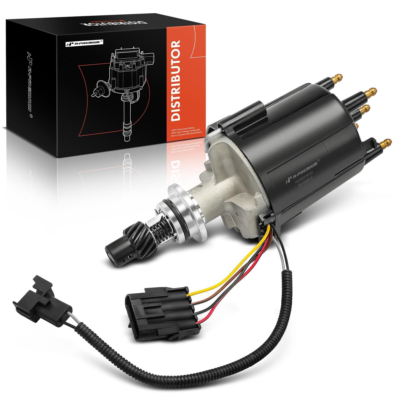 Photo 1 of A-Premium Ignition Distributor with Cap and Rotor Compatible with Chevrolet Camaro, S10 Blazer, S10, Celebrity, Citation, LLV& GMC S15 Jimmy, S15, Sonoma,& Buick Century, Skylark & Pontiac 6000