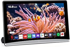 AINAVIGO 10.8inch Android Portable Car TV Headrest Monitor Tablet for Cars Back seat Support Phone Wireless mirroring Touchscreen with WiFi/Bluetooth/HDMI/USB/Video Player (CPad-108)