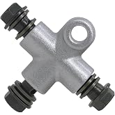 Amavoler Motorcycle Hydraulic Brake Line Tee Hose 3 Way Connector Adapter with M10 Banjo Bolt Replacement Accessories Fit For ATV Moped Scooter Pit Dirt Bike.