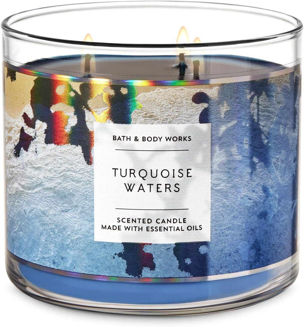 Bath and Body Works 3Wick Candle Turquoise Waters Amazon.ca Home & Kitchen