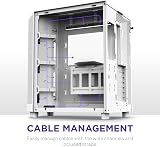 NZXT H6 Flow RGB Compact Dual-Chamber Mid-Tower Case with 3x120mm RGB Fans view 6