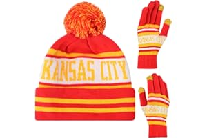 MTSTAOWE Vintage Classic Skull Cap Beanie Hat Cuffed Winter Hat Knit Comes with Warm Gloves Gifts for Men Women Fans