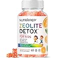 NutraPep Zeolite Detox Gummies for Kids - Total Body Cleanse Micronized Chewables Supplement with Chlorella - Cleanse Out Toxins - Orange Flavor Vegan Non-GMO Gluten-Free