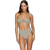 Gottex Flirtt Bandeau Bikini Top - Textured Terrycloth Fabric, U Wire Insert, Removable Straps, Bottom Sold Separately