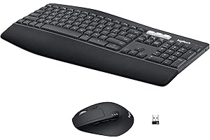 Logitech MK850 Performance Wireless Keyboard and Mouse Combo for Windows, macOS & ChromeOS, Bluetooth & 2.4 GHz USB Receiver,
