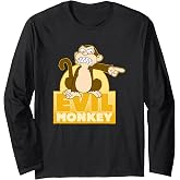Family Guy Evil Monkey Pointing Cartoon Long Sleeve T-Shirt