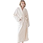 KORBLISS Robes for Women – Premium Plush Fleece Long Bathrobe for Women with Shawl Collar, Soft Warm Womens Robe