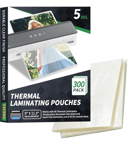 thumbnail image 2 of RyhamPaper Thermal Laminating Pouches - 8.9 X 11.4 Inches, 5 Mil, 100 Pack, Letter Size 2 of 13