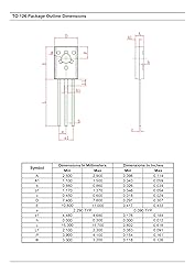 Chanzon BD135 TO-126 NPN Power Bipolar Junction