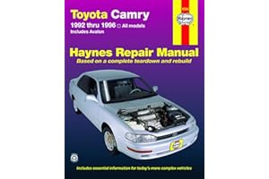 Toyota Camry Automotive Repair Manual: All Toyota Camry and Avalon Models 1992 thru 1996 (Haynes Repair Manuals)