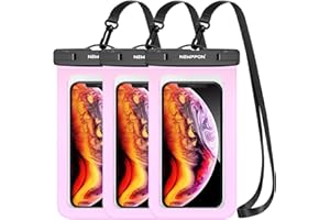 newppon Waterproof Phone Crossbody Case : Universal Crossbody Cell Phone Lanyard Compatible with iPhone