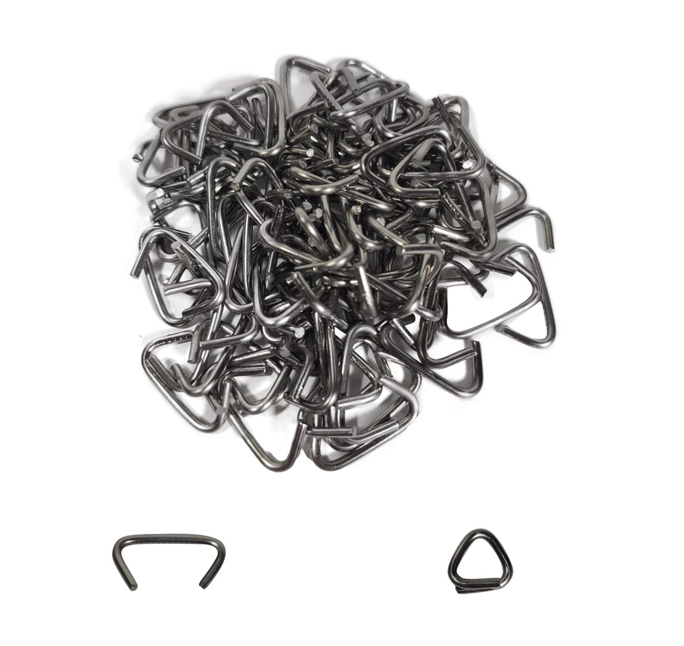 Photo 1 of 3/4 Stainless Steel Hog Rings - Made in The USA (100 Count bag-4oz)