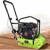 BETTERI Plate Compactor Gas 6.5HP, 196cc 5400 VPM Compactor Machine | 2500 lbs Compaction Force, 20x15 in Plate Tamper, EPA Certified, 4-Stroke Heavy Duty Compactor For Soil/Dirt/Gravel/Ground
