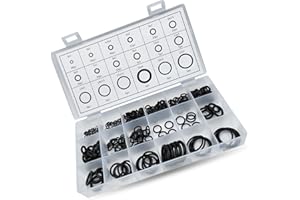 Sephile 300 PCS Car O-Ring Classification Combination Set, High Temperature Resistant Rubber Leak-Proof Sealing Ring, Multi-Functional Pipe Cylinder Bearing Repair Gasket, Universal for Cars (Black)