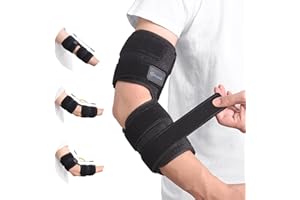 Cubital Tunnel Syndrome Elbow Brace Splint for Ulnar Nerve Entrapment, suitable for all day, with 3 interchangeable angle sup