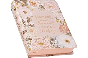 KJV Note-taking Bible, Special Edition, Journal Space, Reading Plan, Maps, Concordance, King James Version Holy Bible, Margo Peach Floral, 8.65 pt. (KJV Note-taking Loveall Edition)