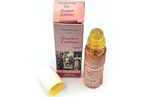 Zuluf Queen Esther Anointing Oil Holy Land Christian - 10ml (.34 fl. oz.) Roll-On Bottle Israel Blessing Oil | Blessed Anointing Oil for Prayers Faith Healing, Home Blessing and Church PER009