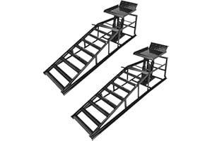 Aikosin Auto Car Truck Service Ramps Lifts, Garage Car Lift Hydraulic Ramps Black 5 Ton,Automotive Hydraulic Lift Repair Frame Lift(2 Pack)