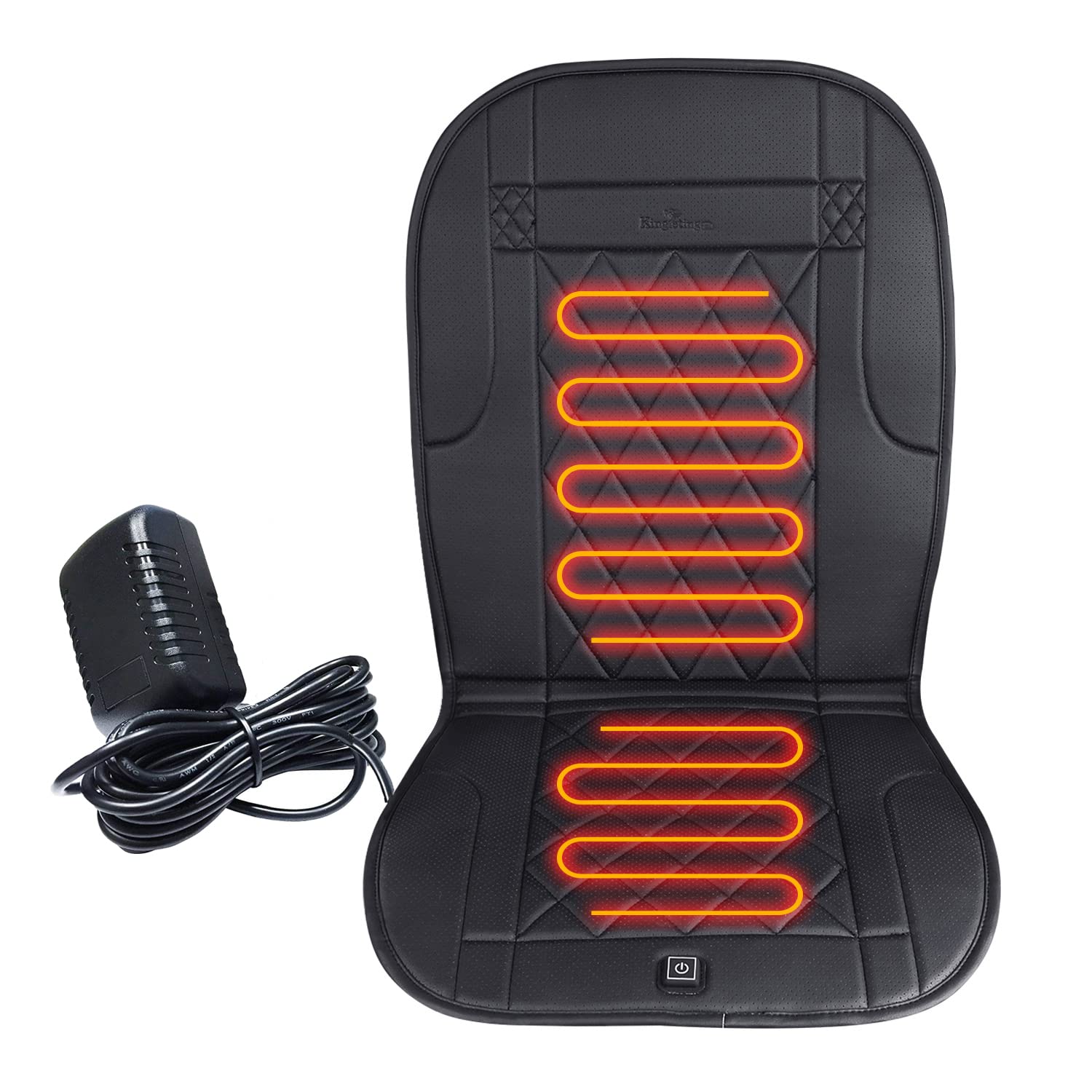 KINGLETING Heated Seat Cushion with Pressure Sensitive Switch, Heat Seat Cover for Home, Office Chair and More