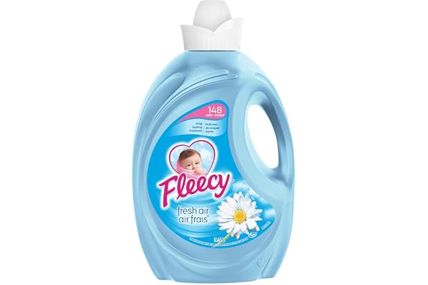 Fleecy Liquid Fabric Softener - Fresh Air - Premium Laundry Softener for Enhanced Comfort and Softness, 3.5 Liters for 148 Lo