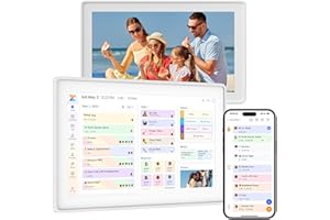 Digital Calendar 15.6 Inch WiFi Electronic Calendar&Chore Chart,Touch Screen Digital Photo Frame Display,Wall Mount Included,