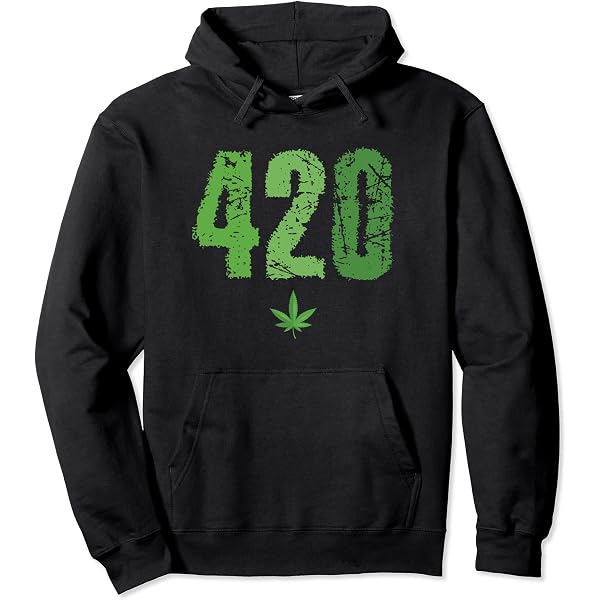 Sweat à Capuche THC 420 Feuille De Cannabis Rastafari - Hoodie Décontracté Ultra Confortable Pour Fans De Ganja