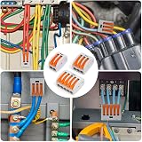 Flintronic 84Pcs Lever-Nut Wire Connectors 2/3/5-Port Compact Electrical view 7