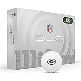 WILSON 2025 Duo Soft NFL Golf Ball - 12 Balls, White, Atlanta Falcons