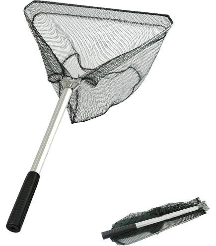 5 Sections Stainless Steel Fishing Landing Net Handle Telescoping Extension Handle Fishing Net Replacement Handle Fishing Tools and Accessories : Sports & Outdoors
