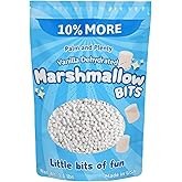 Palm & Plenty Dehydrated Marshmallow Bits - Vanilla, 1.1 lb Bag | Sweet Mini Marshmallows for Ice Cream Toppings, Hot Chocola