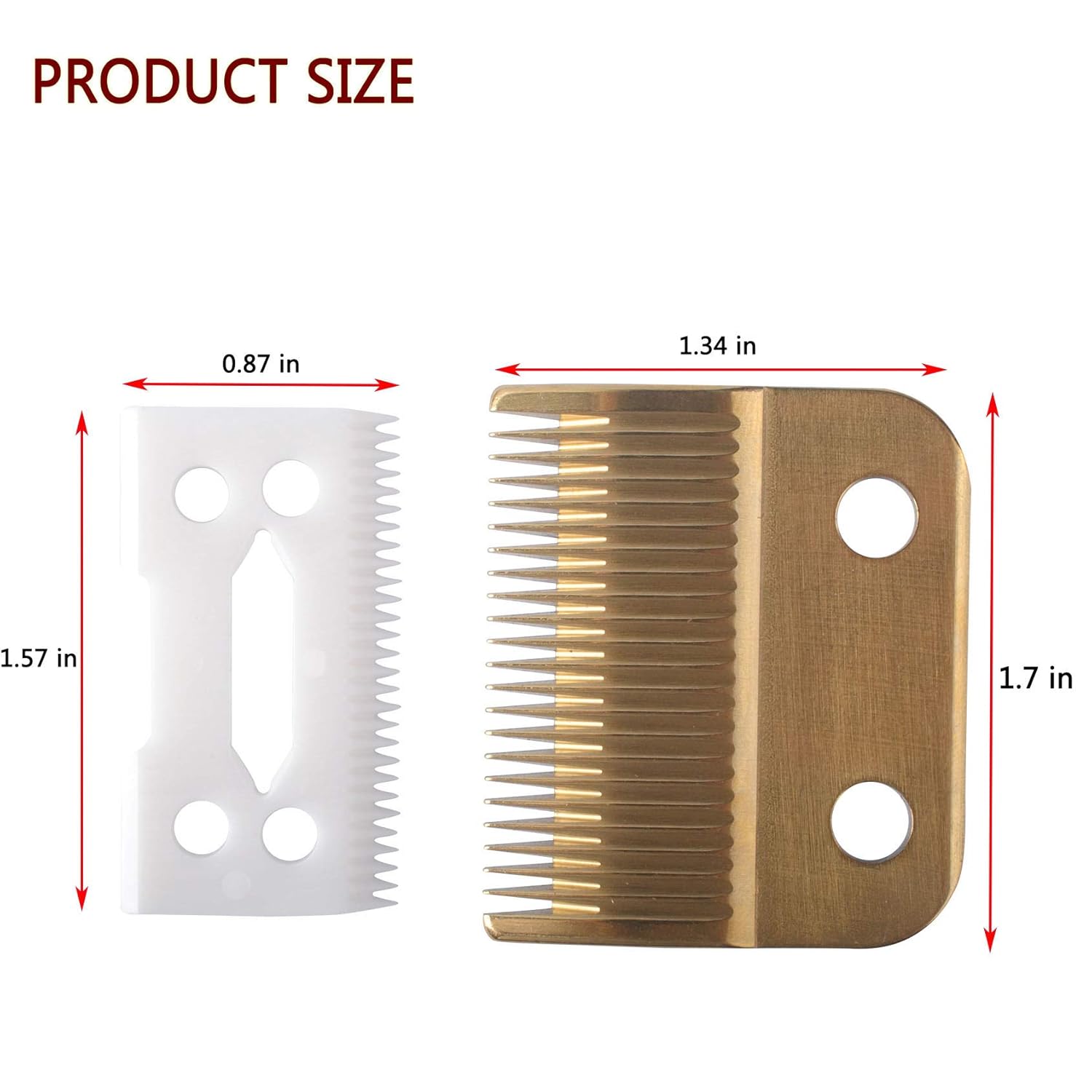 Compatible with Wahl 30-15-10 Replacement Blades for Dog Clippers,Professional Animal Pet Standard Adjustable Blade Set for Pro Ion, Iron Horse, Show Pro Plus, U-Clip: Beauty