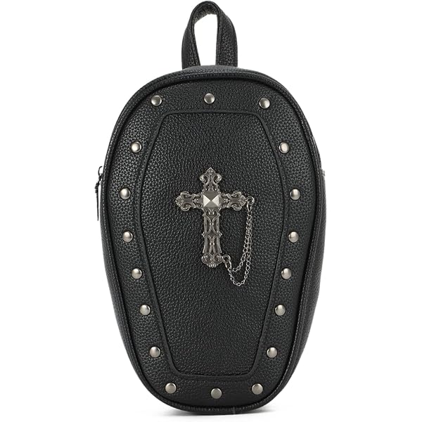 ​?✨ GOTH COFFIN BACKPACK ✨? Amazon.com: fancybag Goth Coffin Backpack with Detachable  main image 3