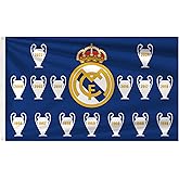Real Madrid Flag Banner 3x5ft Champions League 2024 Hala Madrid Merengue Fans Soccer Durable Indoor or Outdoor Football Soccer 2 Grommets