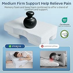 Side Sleeper Pillow with Arm Hole, Memory Foam
