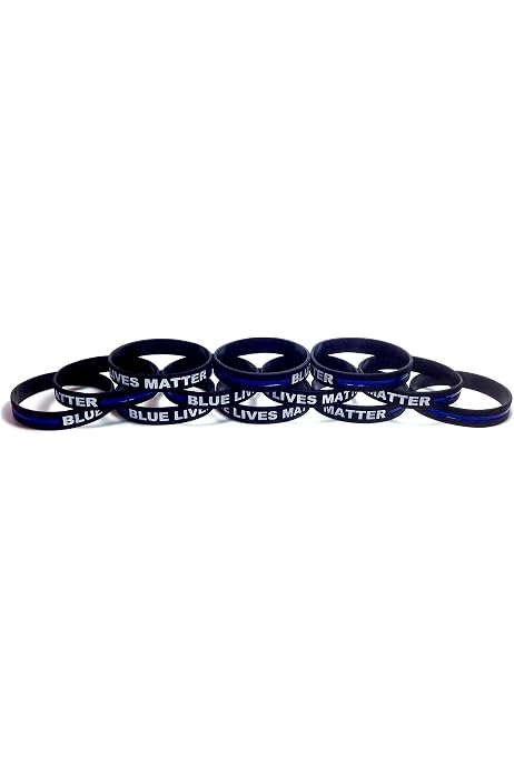 Thin Blue Line Rubber Wristbands - Stars & Stripes Pack Of 3 By TheAwristocrat 9 thumbnail image