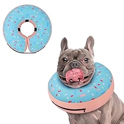 Supet Inflatable Dog Cone Collar for Large Medium