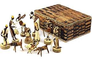 Global Crafts Nativity Set Handmade in Kenya from Banana Fiber