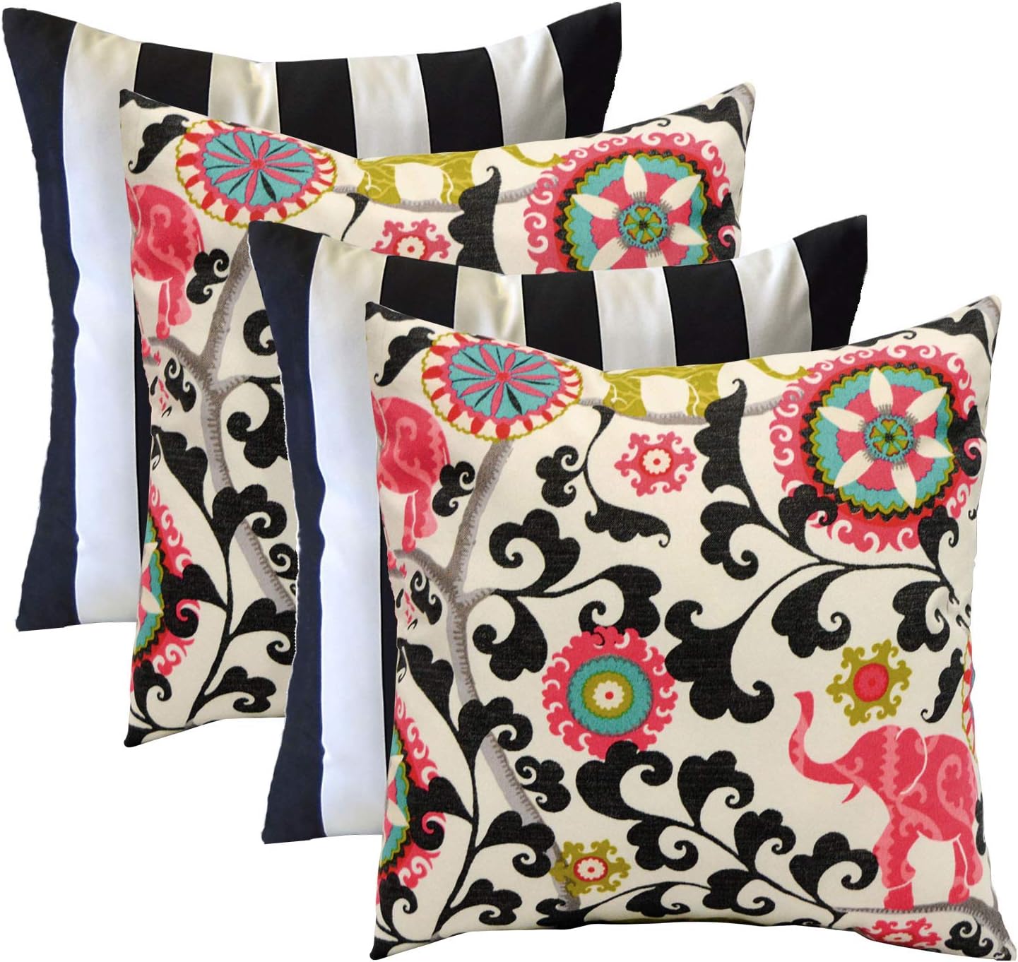 RSH Décor Designer Indoor / Outdoor - 4 Pack Coordinating Pillow Sets (20