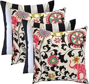 RSH Décor Designer Indoor / Outdoor - 4 Pack Coordinating Pillow Sets (20