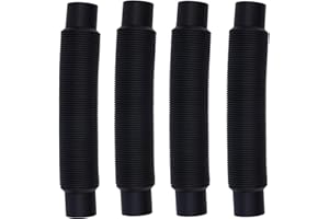 TINOALY 4pcs Rain Barrel Hose Connector, 1.25" D Stretchable Downspout Diverter Adapter 2 Rain Water Barrels Linking Kit for Outdoor Garden Home Use Storage More Rainwater