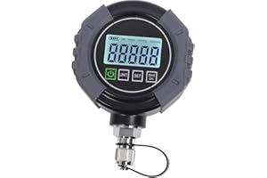 POCREATION Digital Vacuum HVAC Micron Vacuum Tester Digital Micron Meter with 1/4 Inch SAE Flare 7/16-20UNF High Sensitivity 