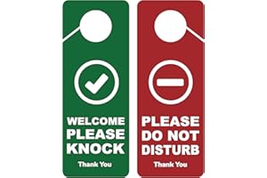 CLEVER SIGNS Business Design Do Not Disturb Door Hanger Sign, 2 Pack, Double Sided, Ideal for Offices, Online Meetings and Sessions, Online Classes, Home Offices
