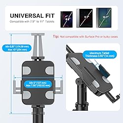 AboveTEK iPad Kiosk Floor Stand - Height Adjustable