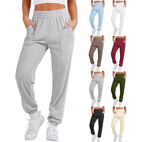 Amazon.com: Womens Sweatpants Joggers with Pockets High
