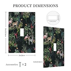 Spshian Decorative Switch Plate Covers Wild Jungle